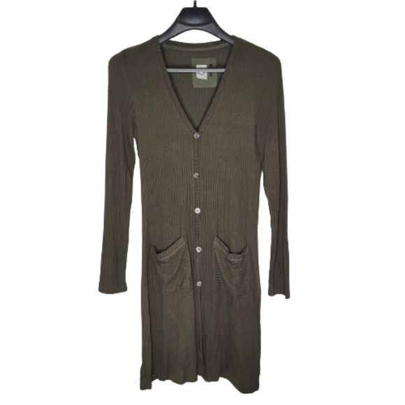 Anthropologie Dresses & Skirts - Anthropologie Green Knit Cardigan Sweater Dress